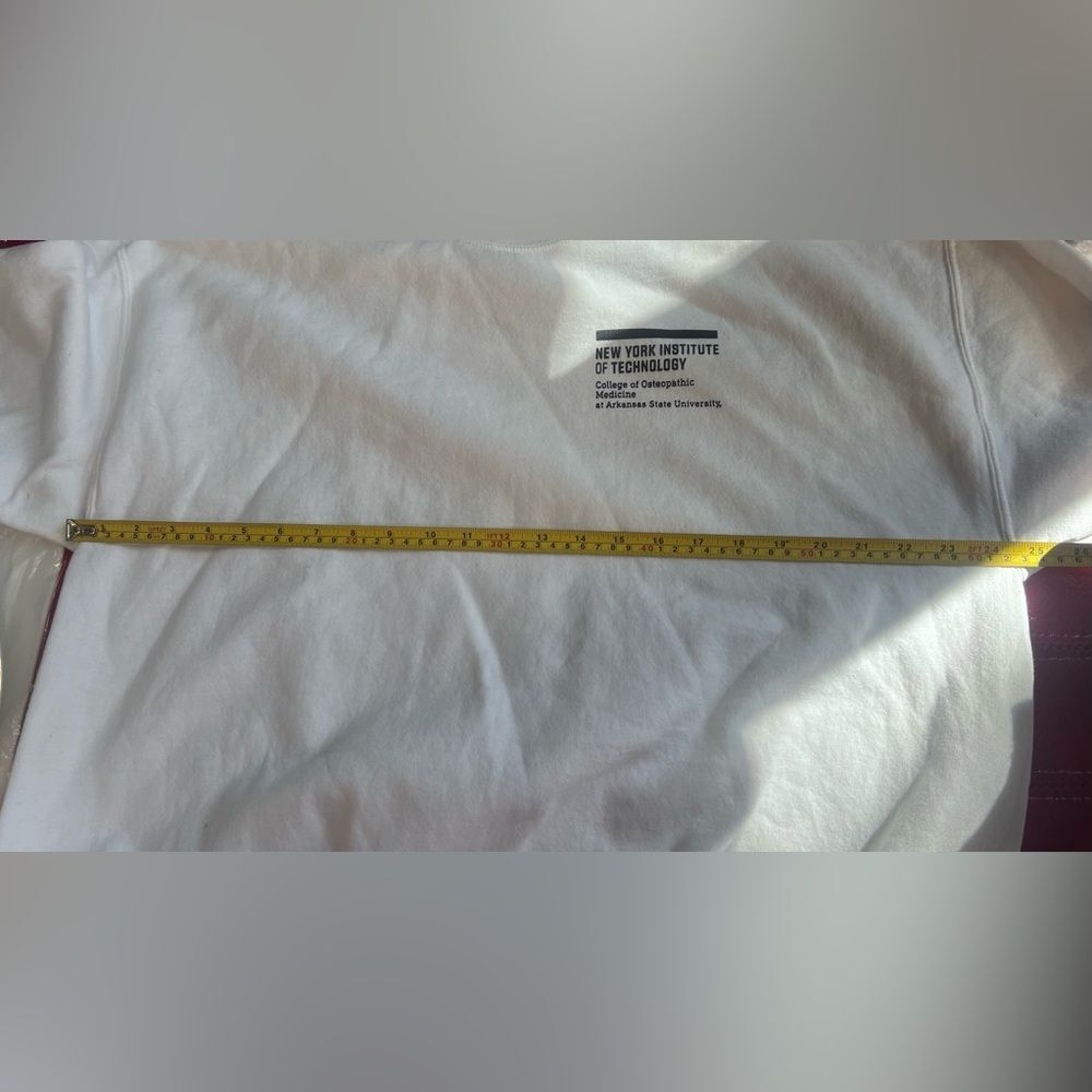 New York Institute Technology ASU Osteopathic Medicine Sweatshirts Sz XL White - Picture 4 of 8